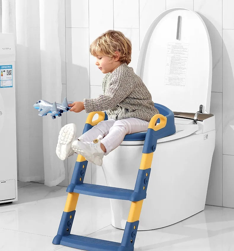 Toiletzitje met anti-slip ladder voor peuters