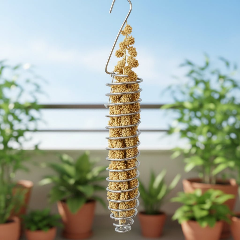 SteelSwirl roestvrijstalen papegaaienvoederbak