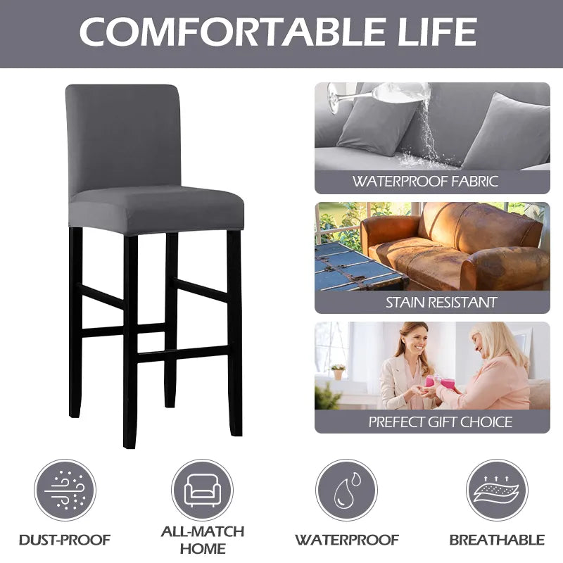 Sable universele stretch barstoelhoes