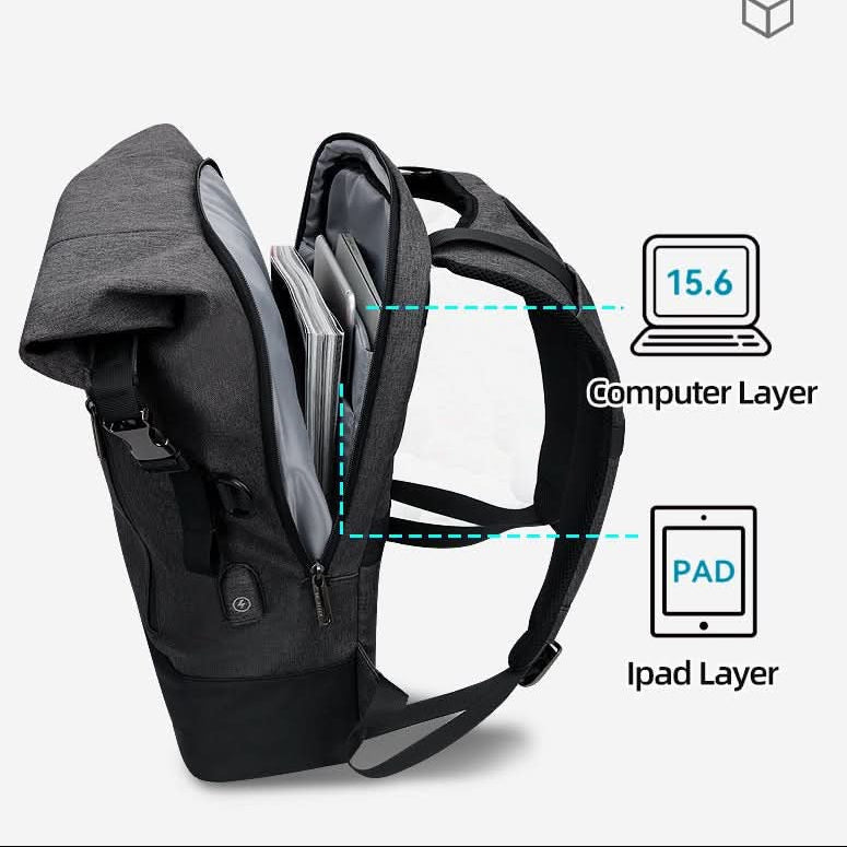 Rolltop multifunctionele outdoor rugzak