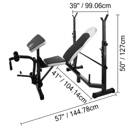 Verstelbare 5-in-1 Halterbank Fitnessstation