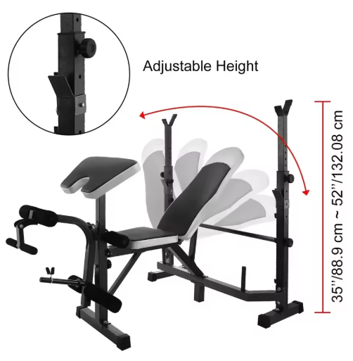 Verstelbare 5-in-1 Halterbank Fitnessstation