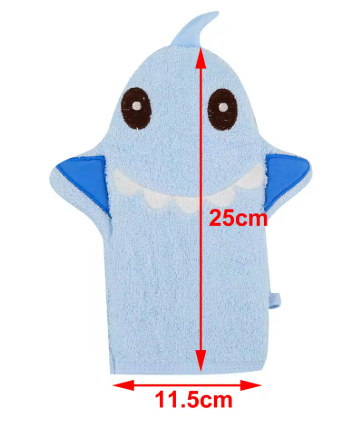 Zachte baby washhandschoen van katoen