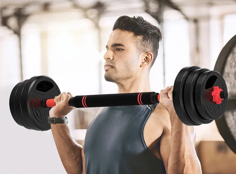 3-in-1 Verstelbare Dumbbell en Barbell Set 20 kg