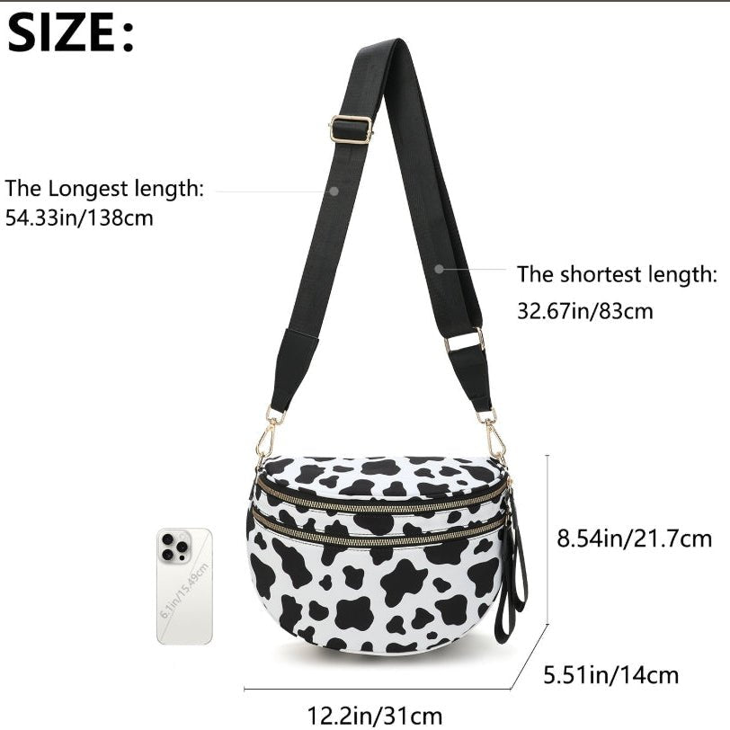 Stijlvolle geruite crossbodytas voor dames