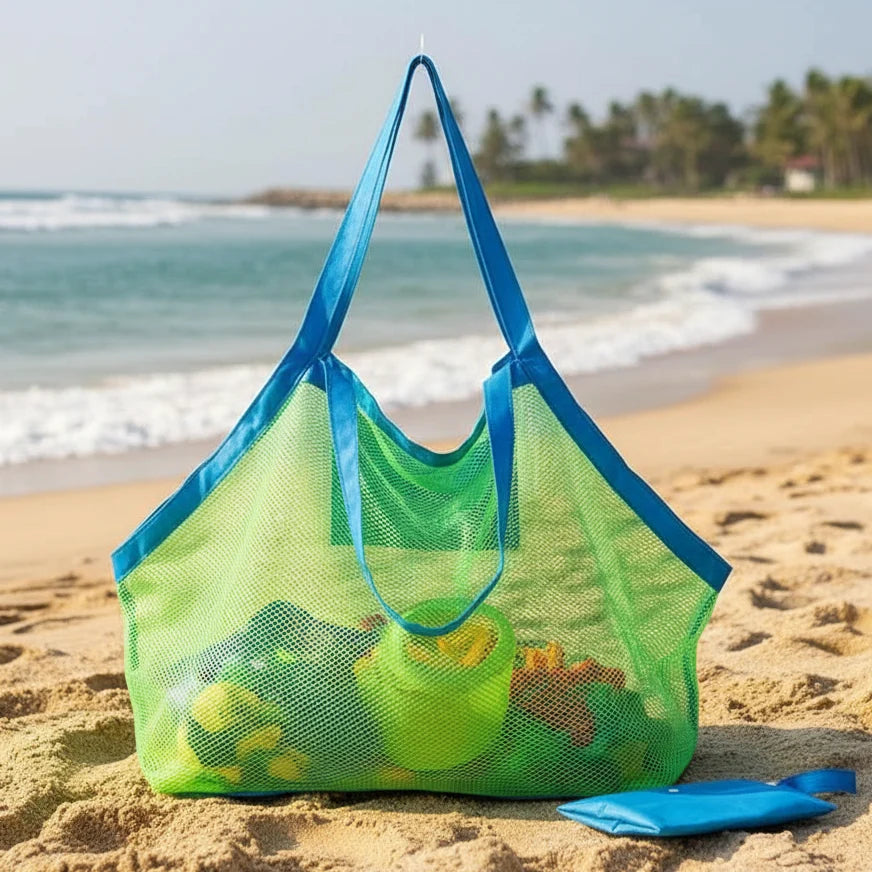 Draagbare Mesh Strandtas voor Kinderen