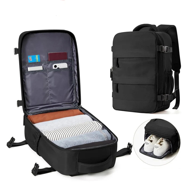 Compacte handbagage rugzak met laptopvak