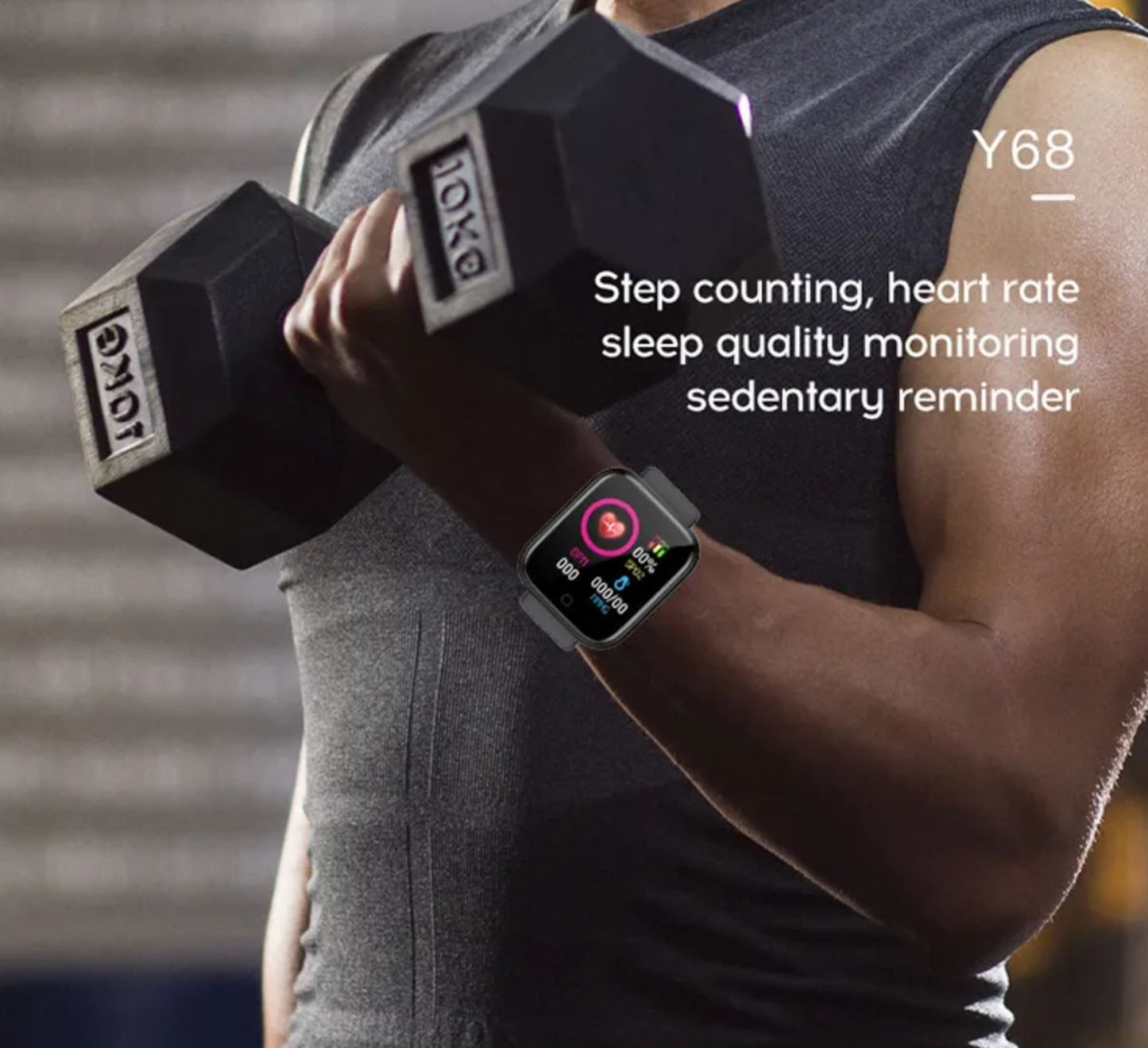 Smartwatch met Bluetooth - Hartslagmeter - Activity tracker