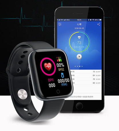 Smartwatch met Bluetooth - Hartslagmeter - Activity tracker