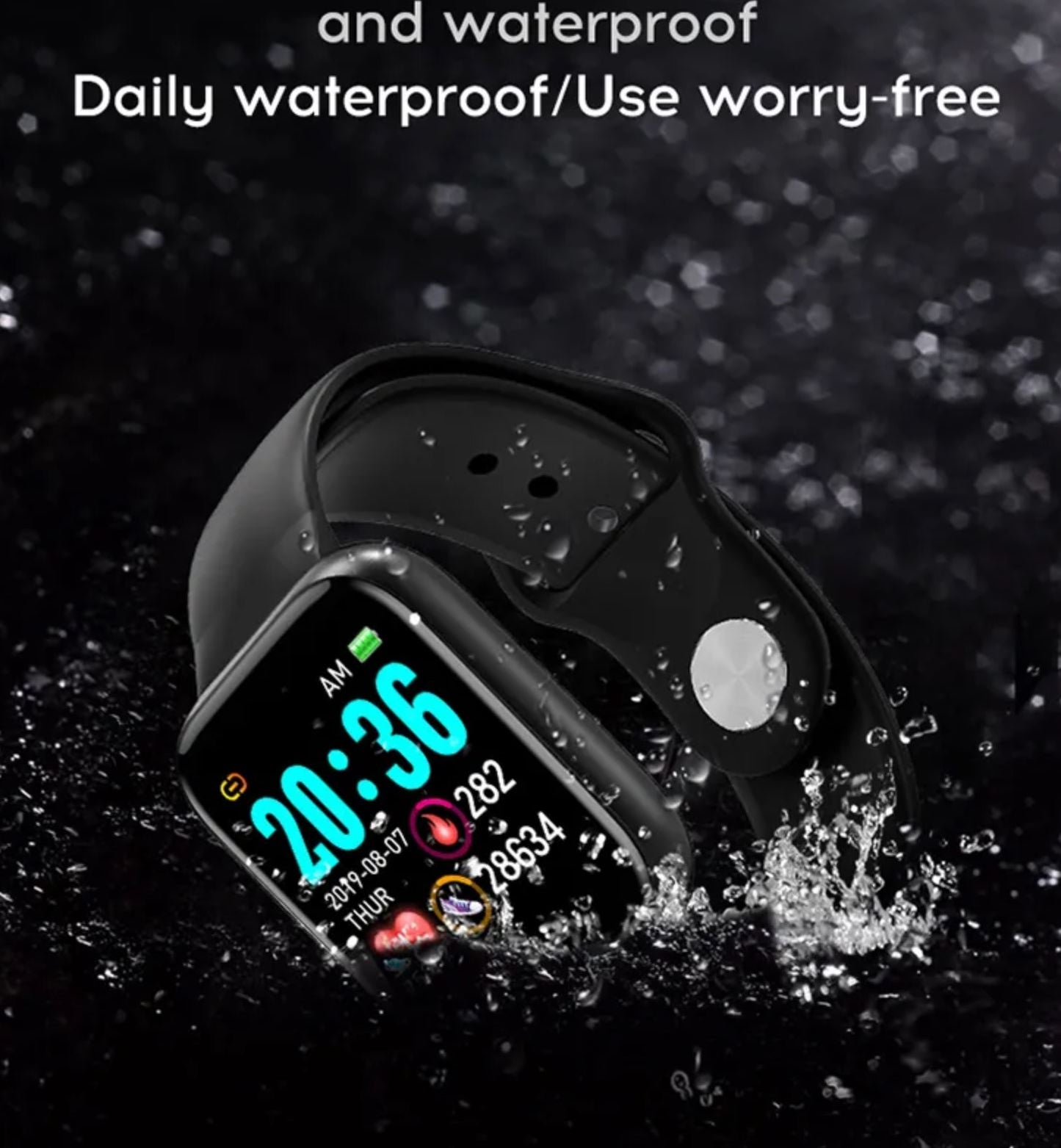 Smartwatch met Bluetooth - Hartslagmeter - Activity tracker