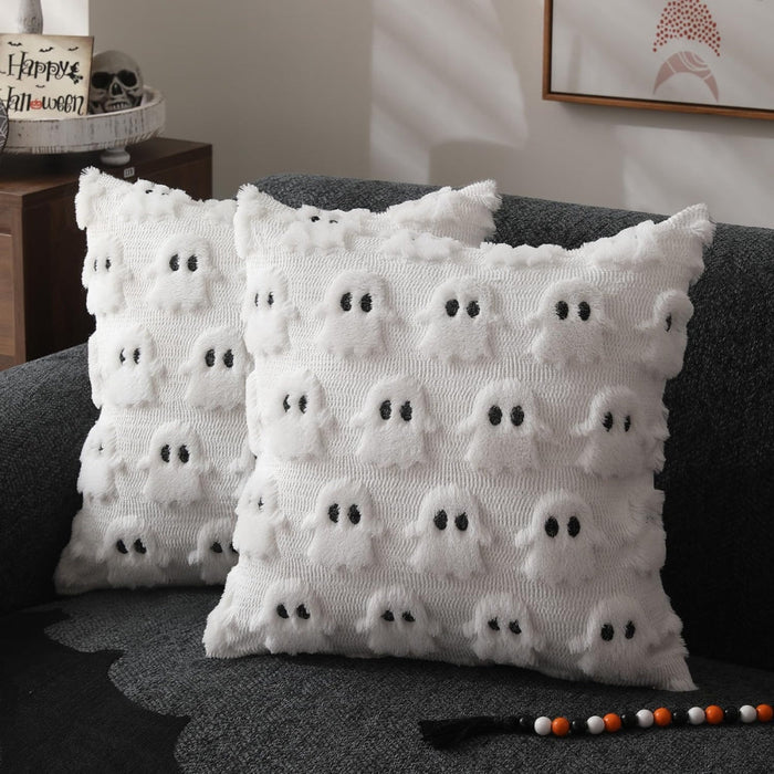 Spook Kussenhoes Pluche Sierkussen
