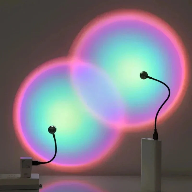 Sfeerlamp met lichtbundel en draaibare kop