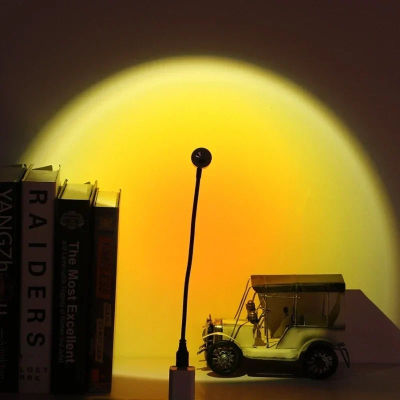 Sfeerlamp met lichtbundel en draaibare kop