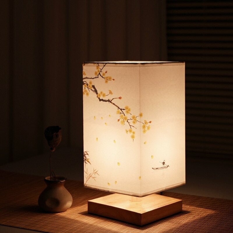 Tafellamp Bamboe Hout Japandi Sfeerverlichting