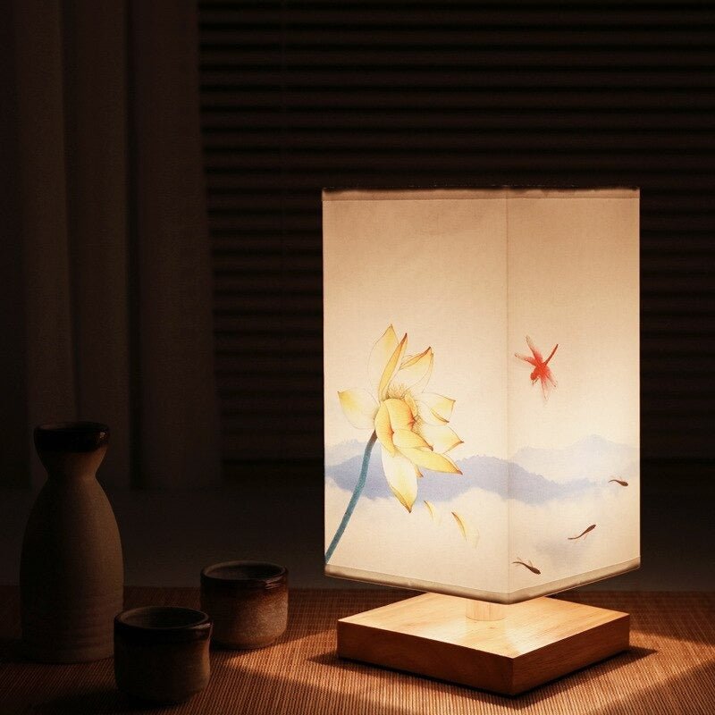 Tafellamp Bamboe Hout Japandi Sfeerverlichting