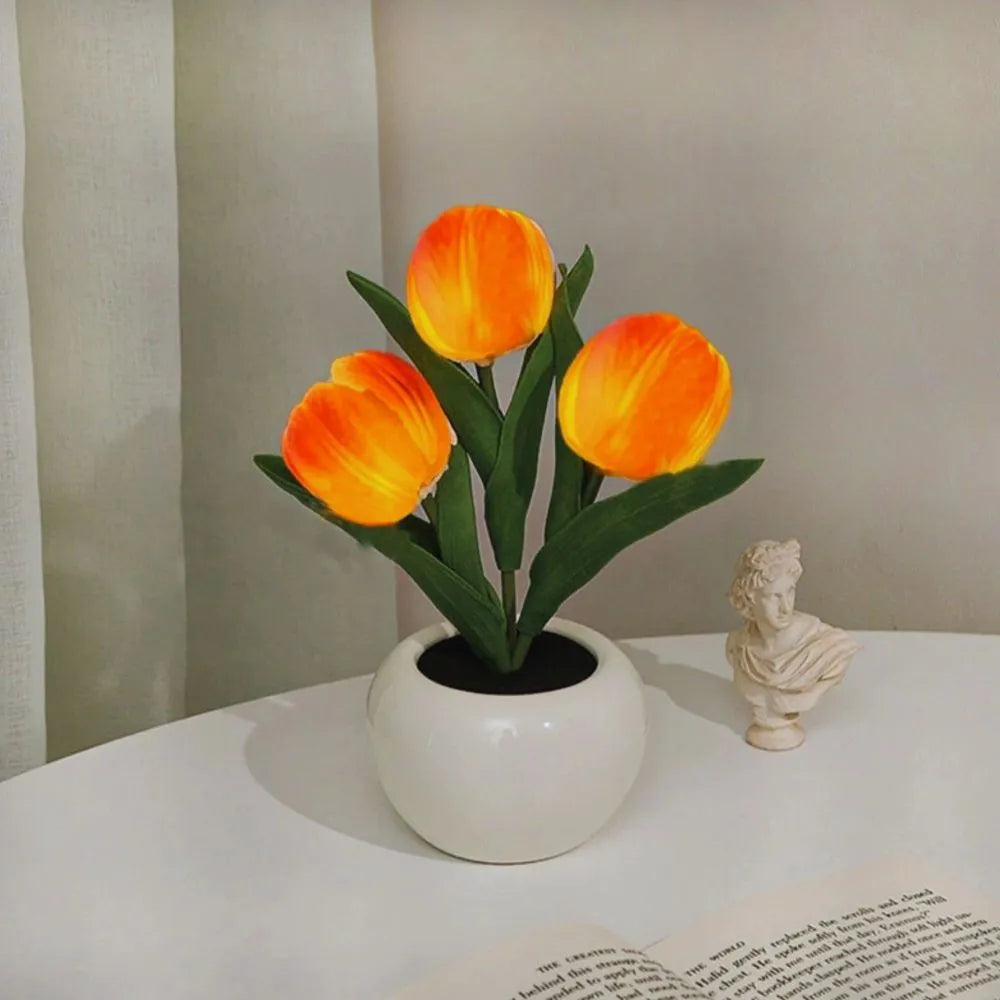 Tulpen Bloemlamp Met Warmwit Licht