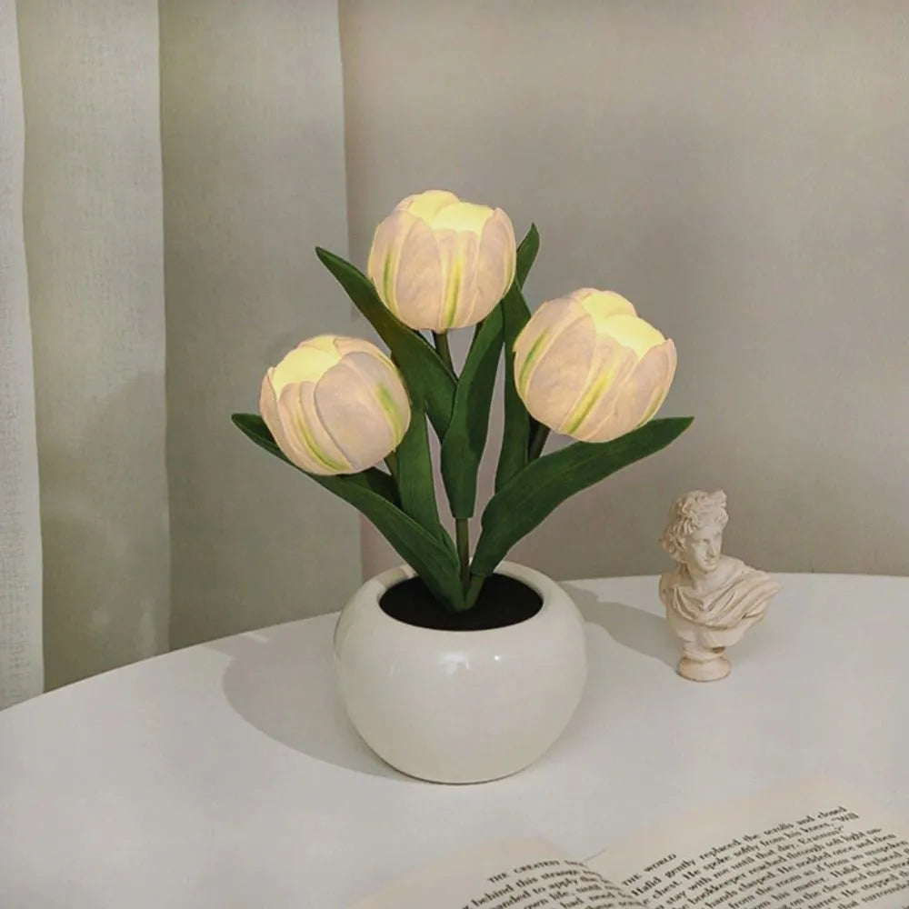 Tulpen Bloemlamp Met Warmwit Licht