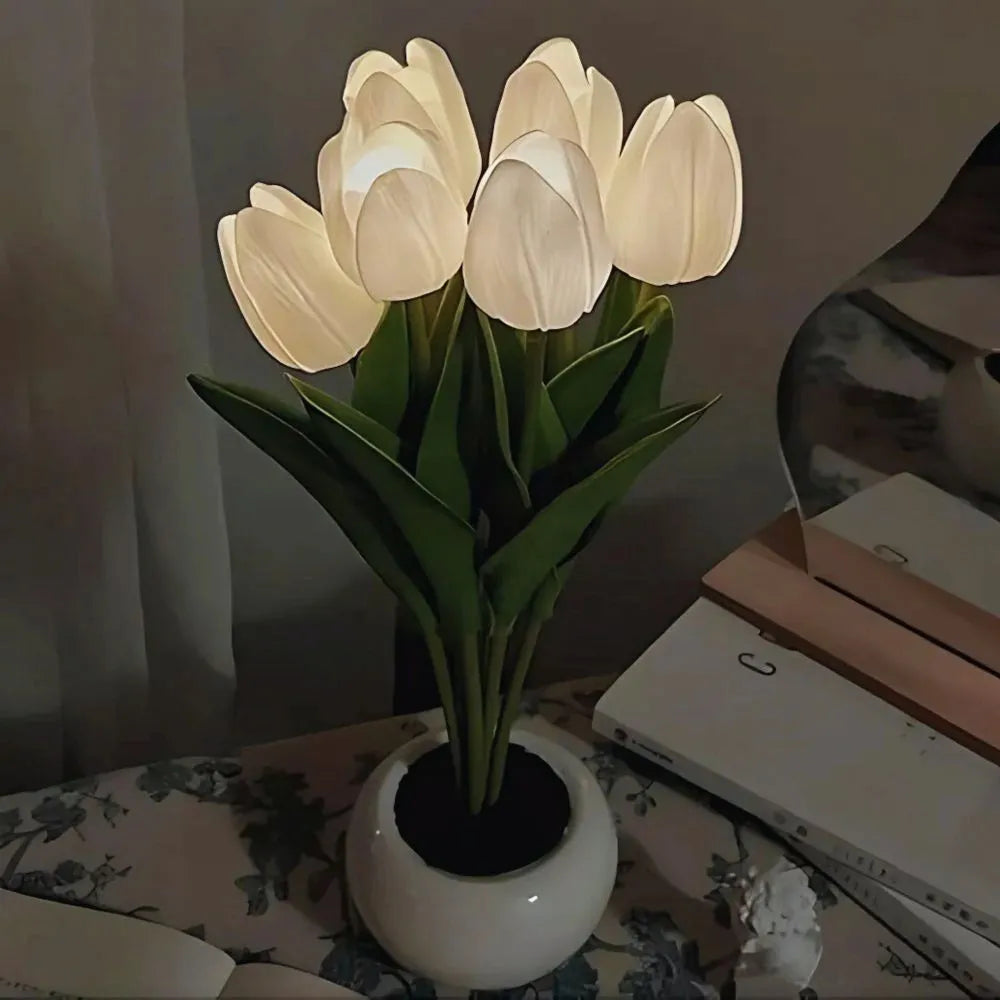Tulpen Bloemlamp Met Warmwit Licht
