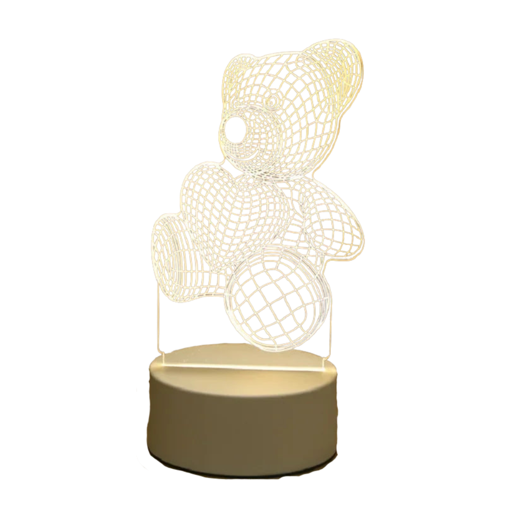 3D Berenlamp USB LED Nachtlamp
