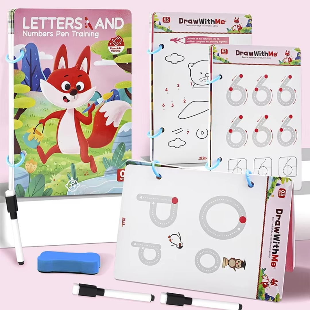Herbruikbaar Pen-Oefenboek voor Kinderen