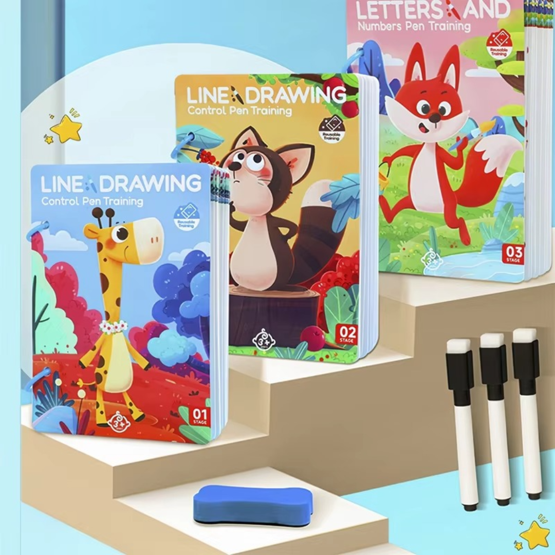 Herbruikbaar Pen-Oefenboek voor Kinderen