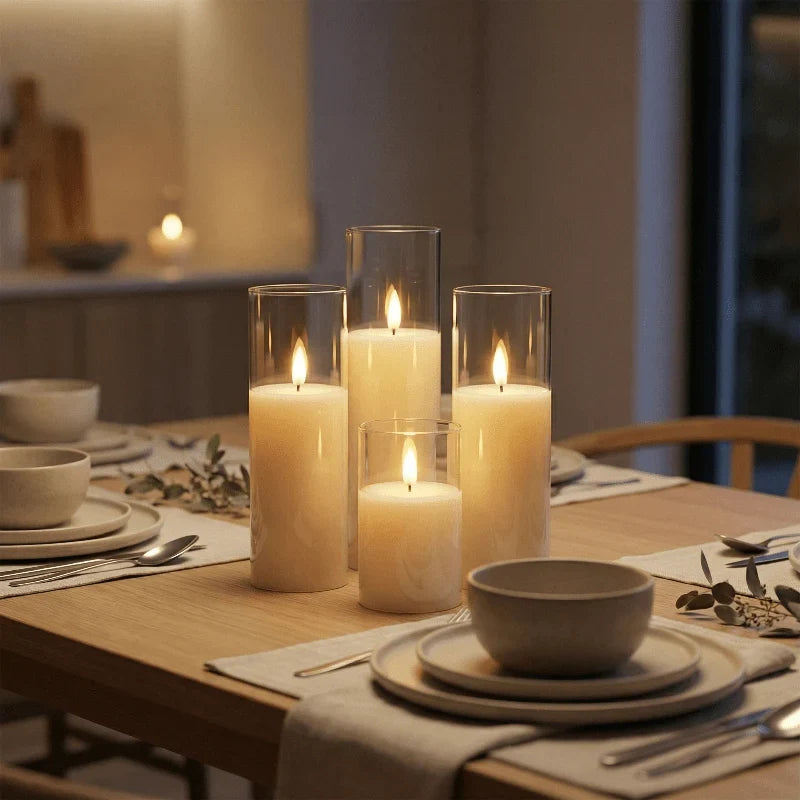 LumiGlow draadloze LED-kaarsenset