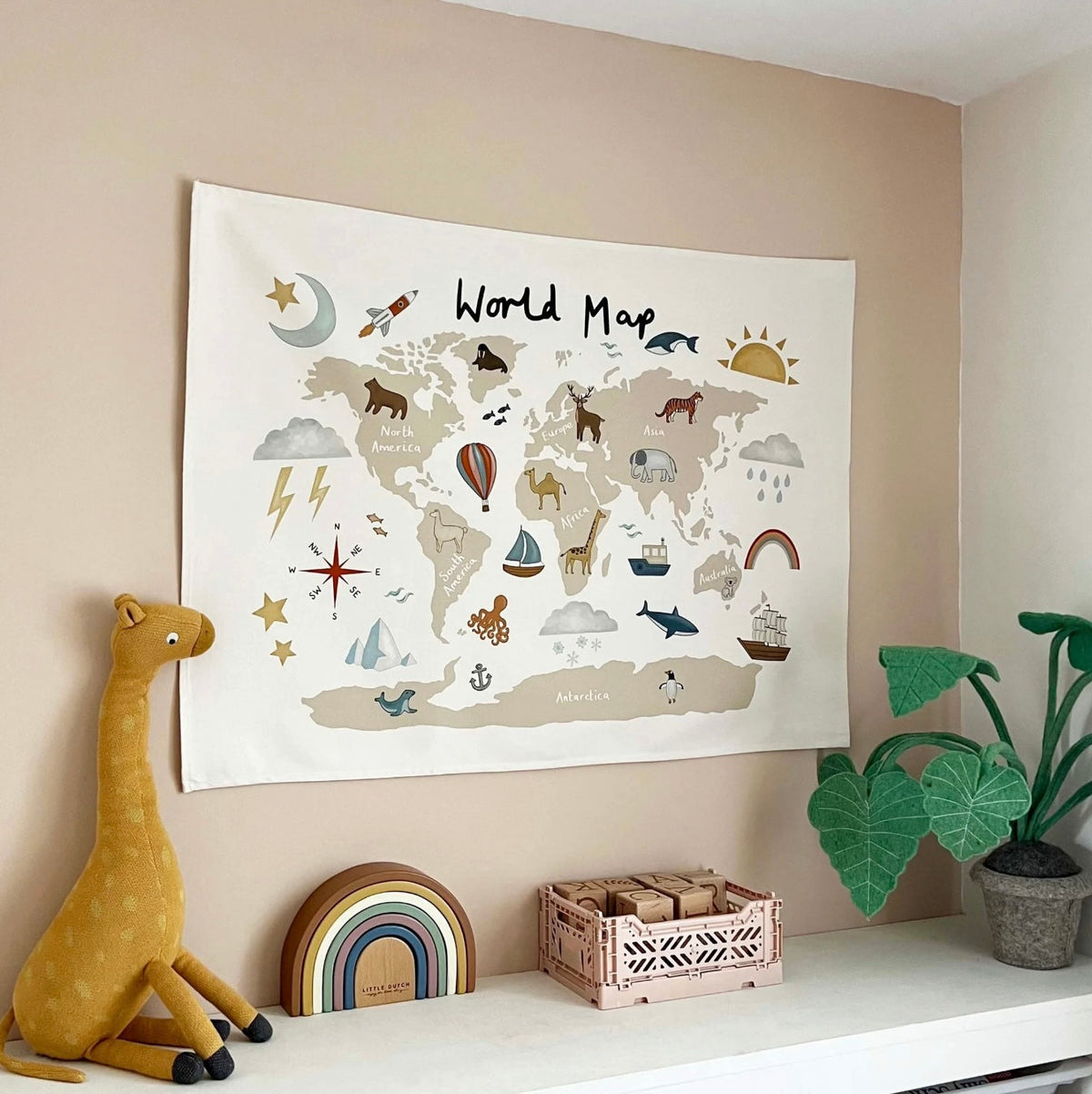 Stoffen educatieve kinderposters