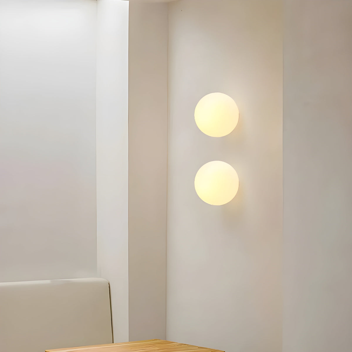 Ronde Wandlamp met Matglas