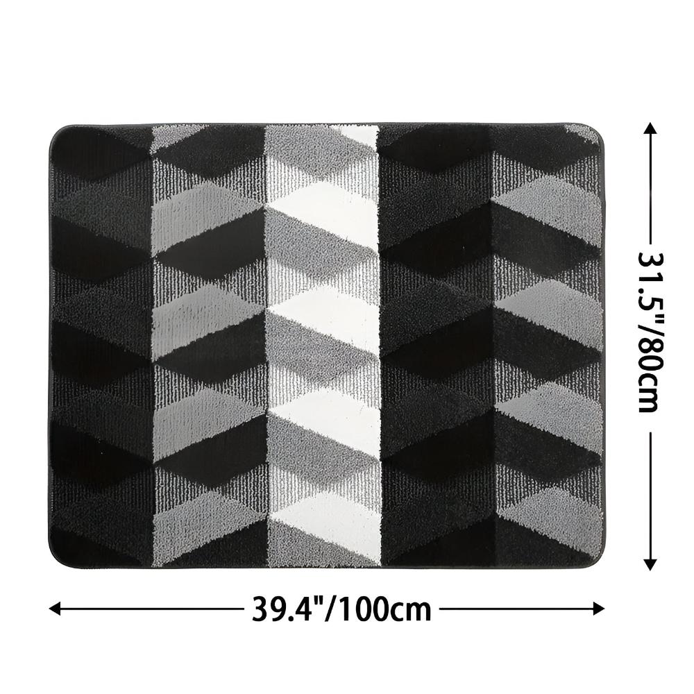 Zeno geometrisch microvezel vloerkleed