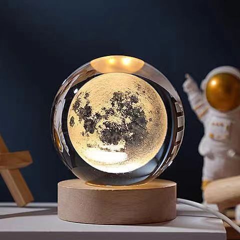 Kristallen Bol 3D Led-Nachtlamp