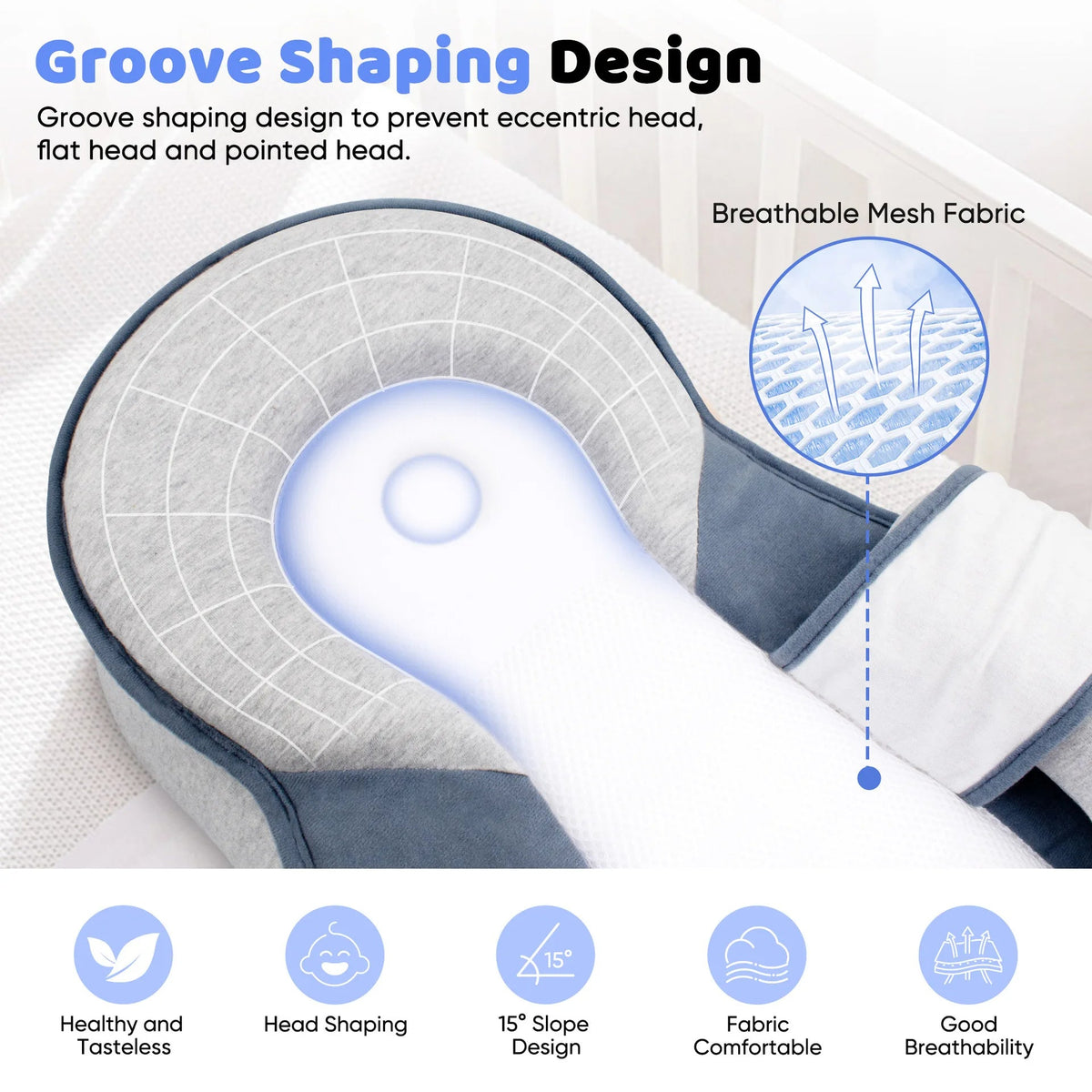 Anti-Reflux Verhoogde Baby Lounger