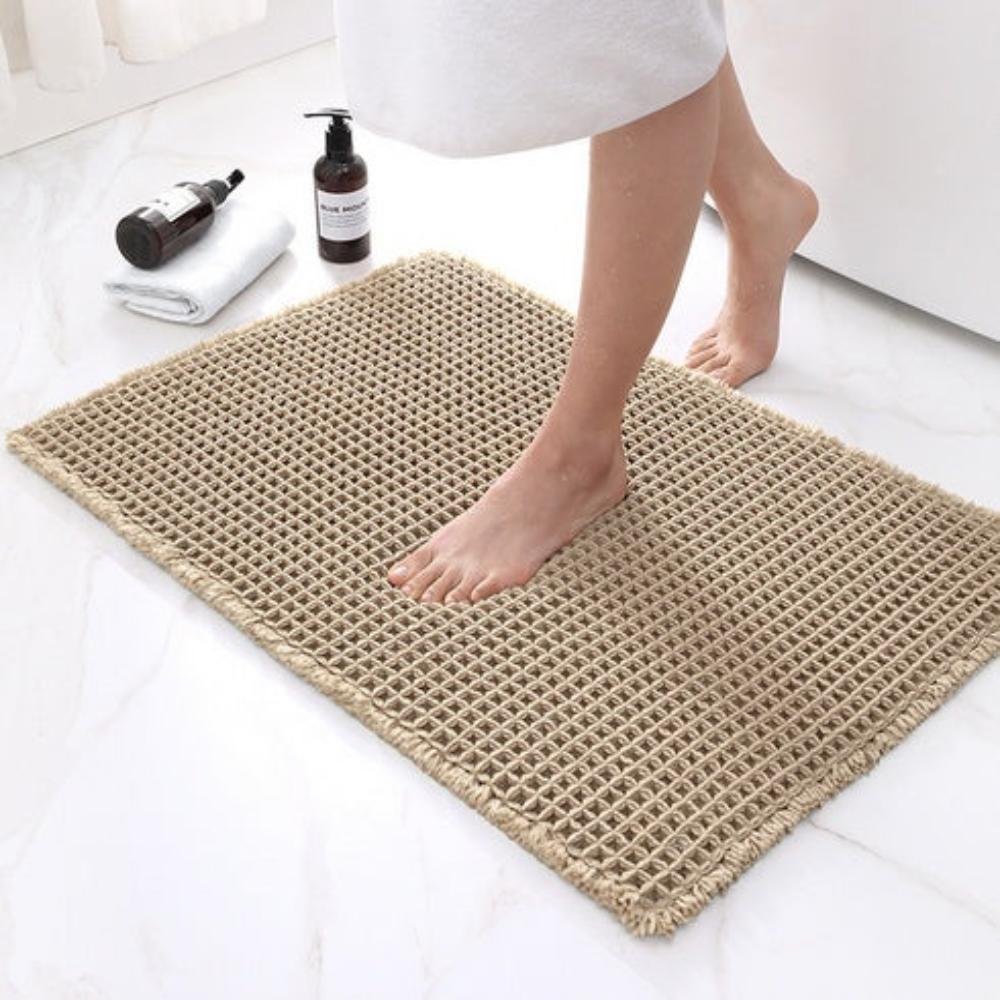 LuxeWeave wafelstructuur badmat