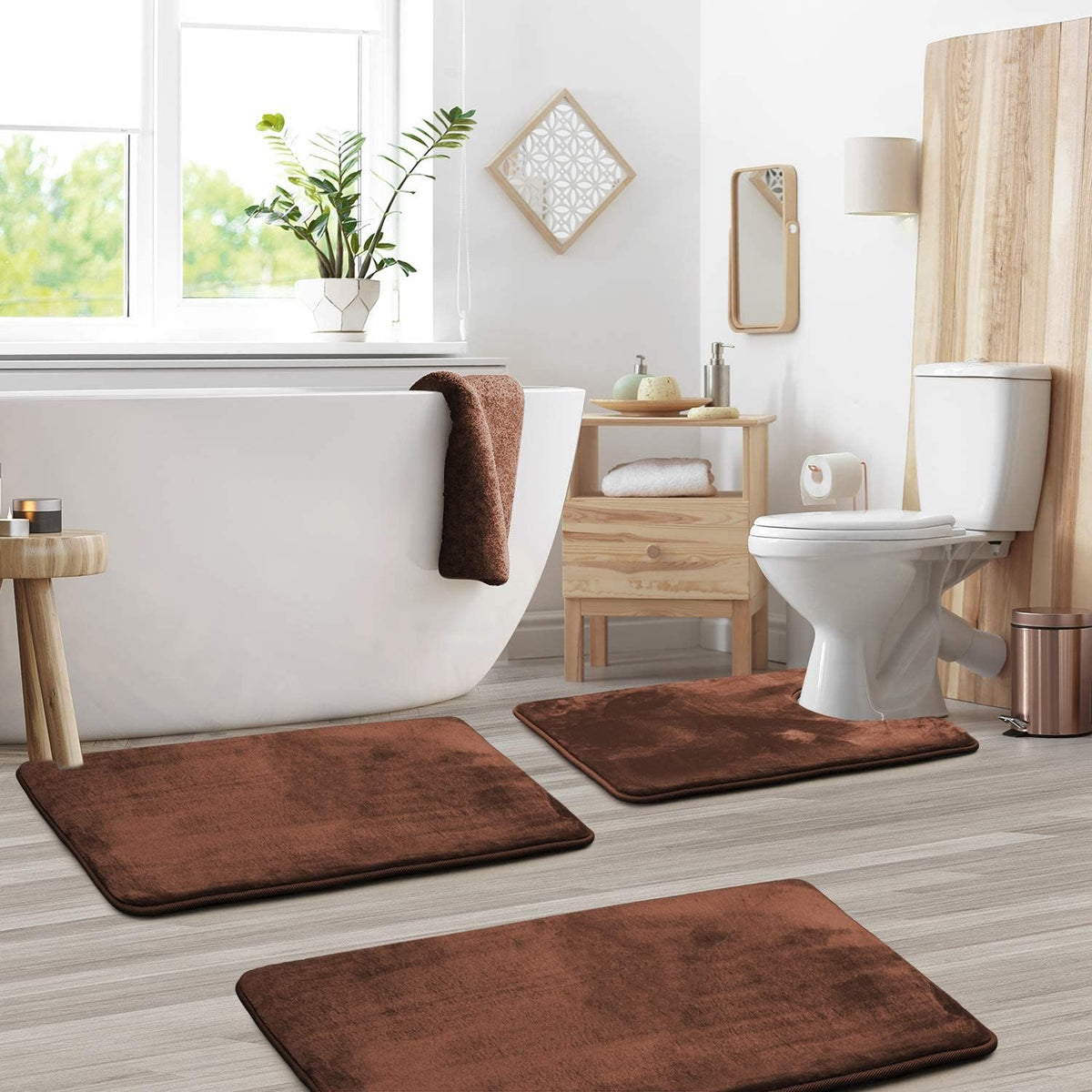 Memory Foam Badmatten Set 3-Delig