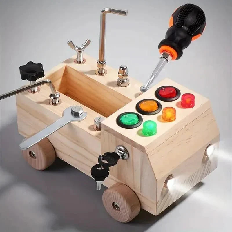 Montessori interactief houten speelbord