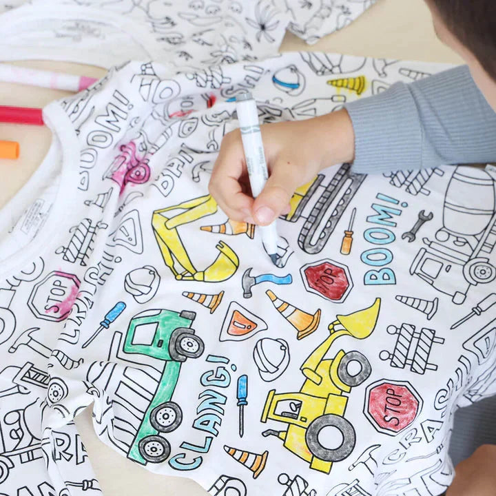 Inkleurbare Kinder Pyjama