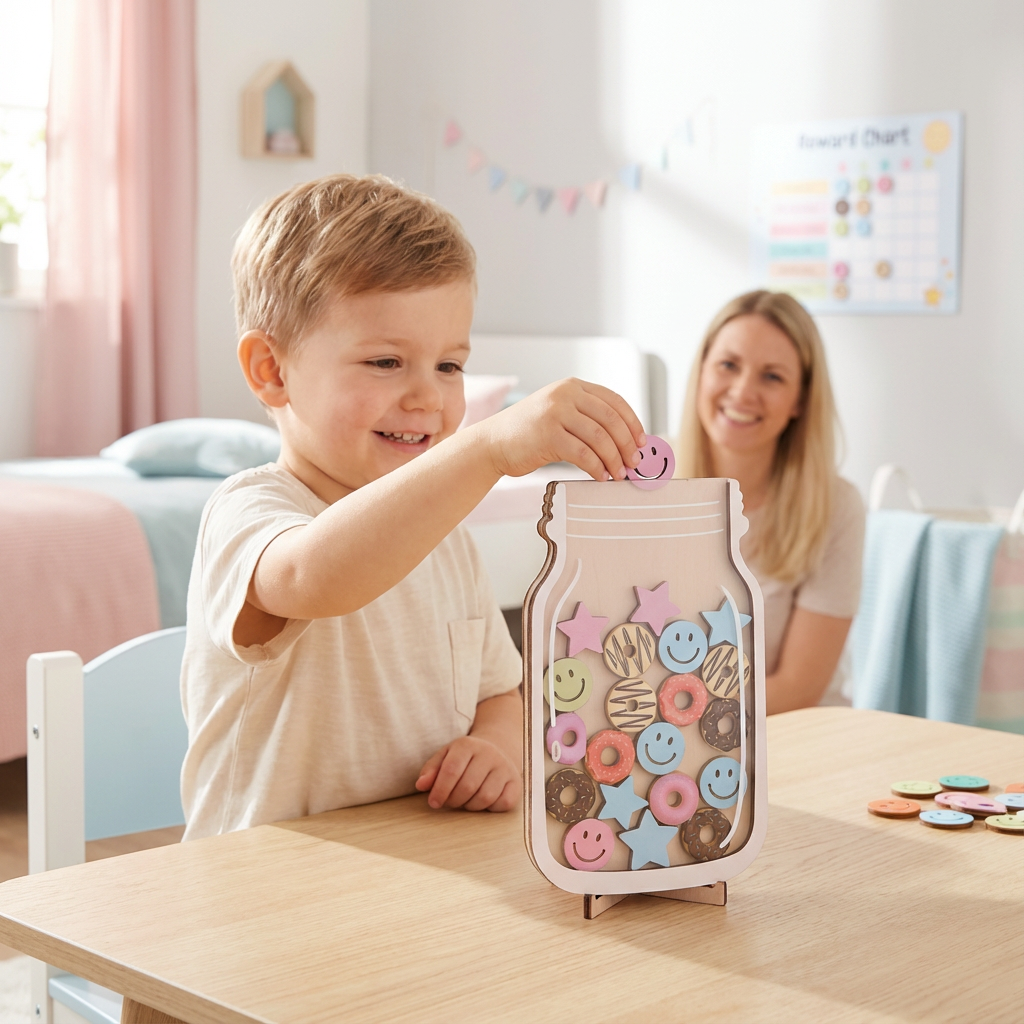 Reward Jar Houten Beloningspot