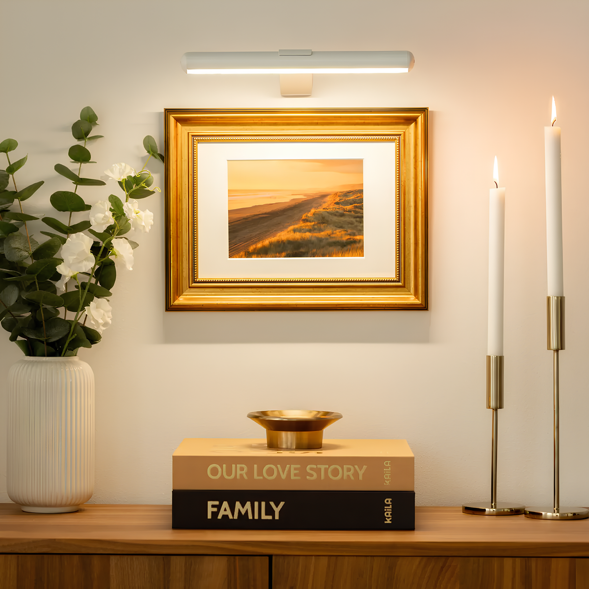 Draadloze LED-wandlamp dimbaar 360°