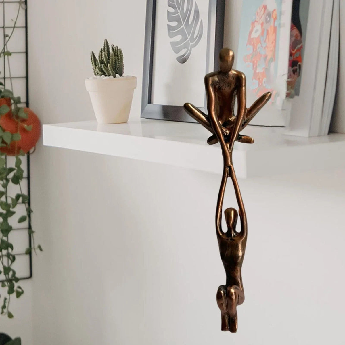 Abstract Koppel Sculptuur Kunstdecoratie