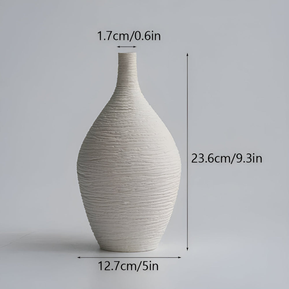 Earthline keramische kunstvaas
