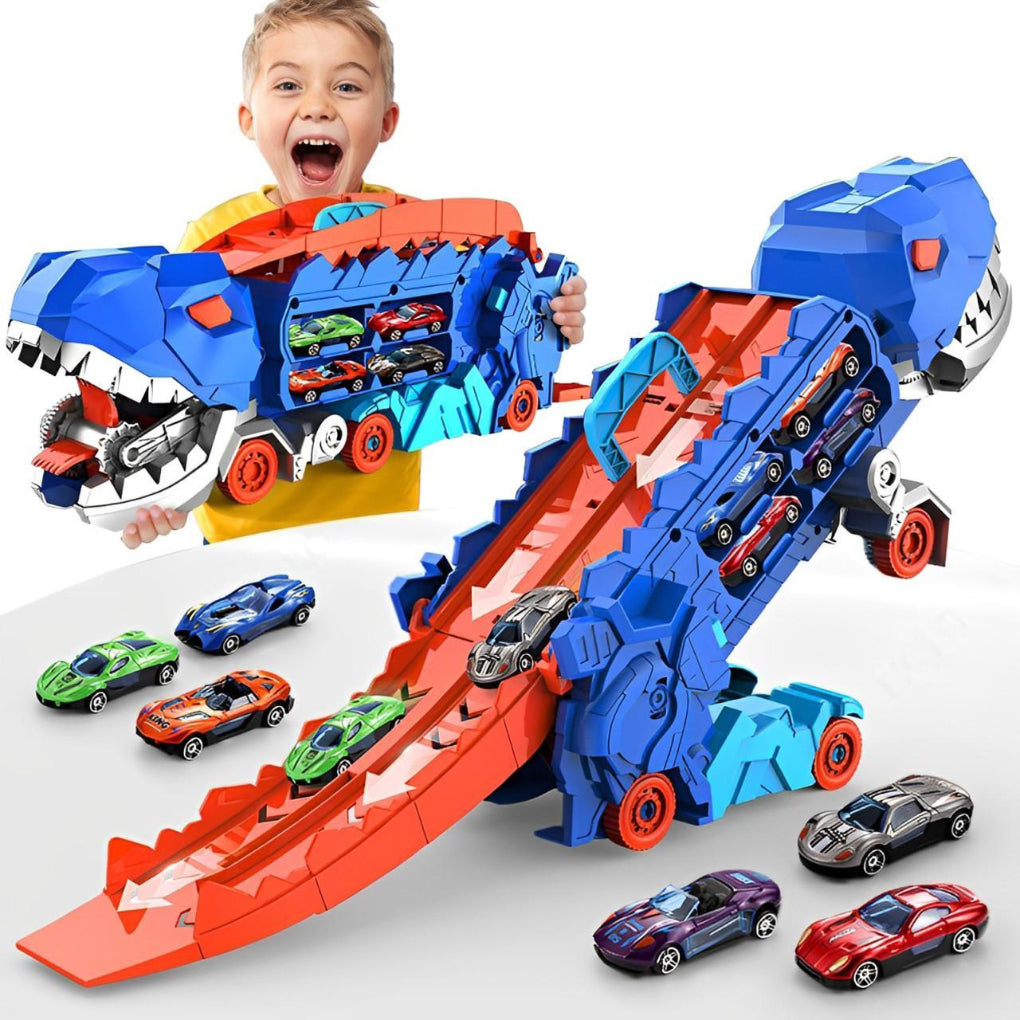 DinoTrack Dinosaurus Speelgoedvrachtwagen met Racebaan
