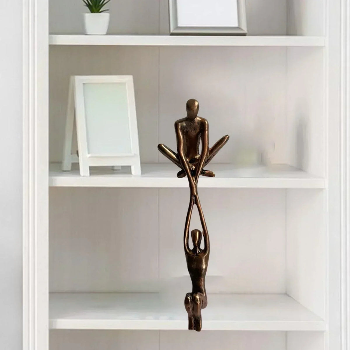 Koppel Yoga Beeld voor Plankdecoratie