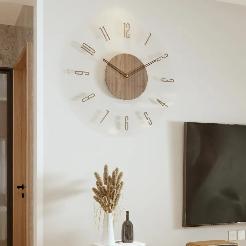 Moderne Houten Wandklok
