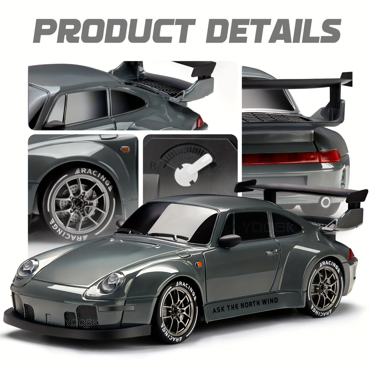 RC Drift Auto 1:24 4WD met LED Wielen