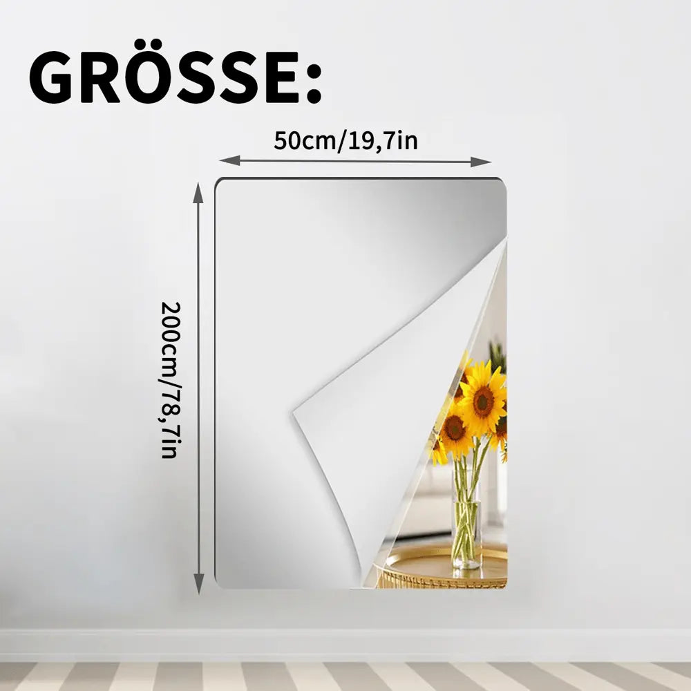 Flexibele onbreekbare spiegelfolie