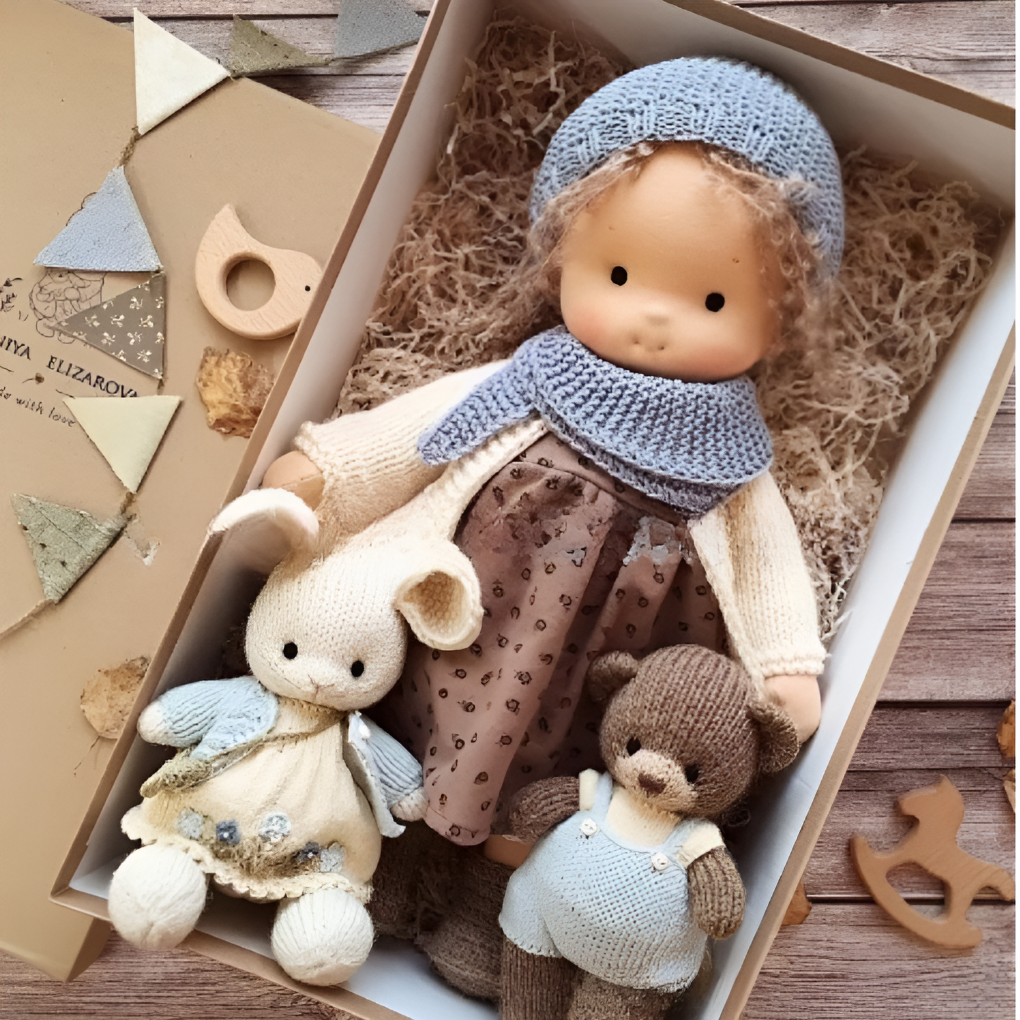 Waldorf Ragpop Open Gezicht Ontwerp