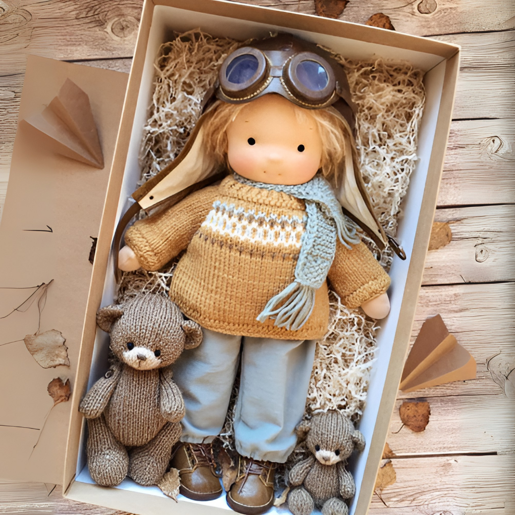Waldorf Ragpop Open Gezicht Ontwerp
