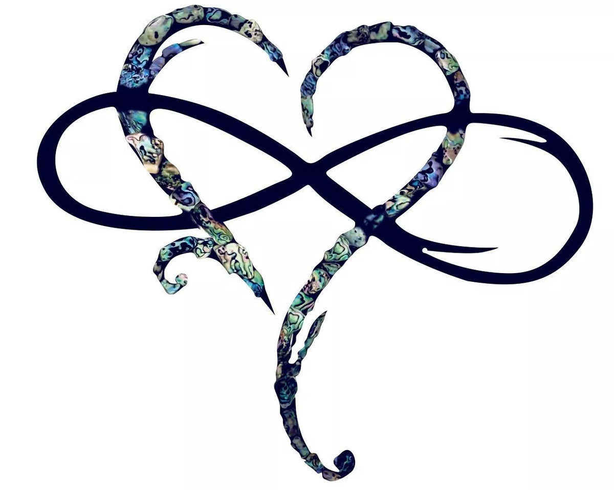 Oneindig Hart metalen wanddecoratie