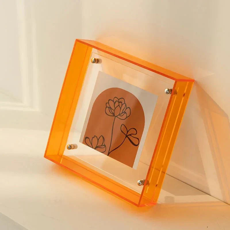Zwevende acryl fotolijst
