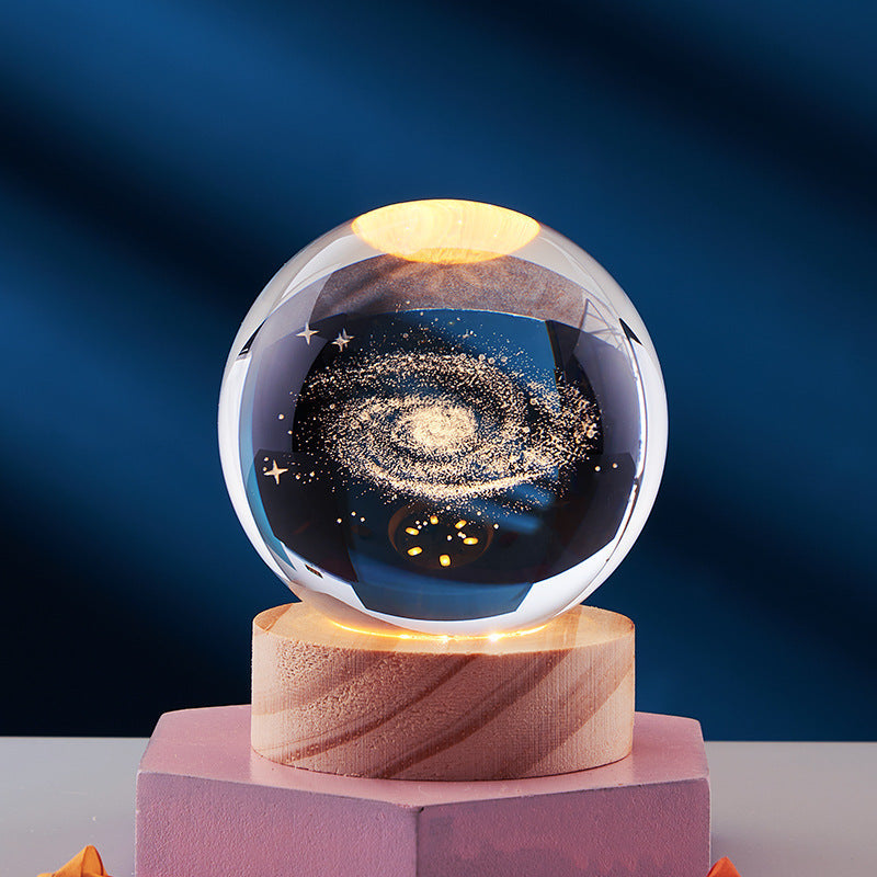 Kristallen Bol 3D Led-Nachtlamp