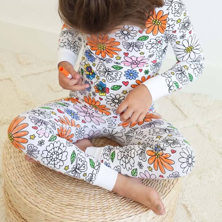 Inkleurbare Kinder Pyjama